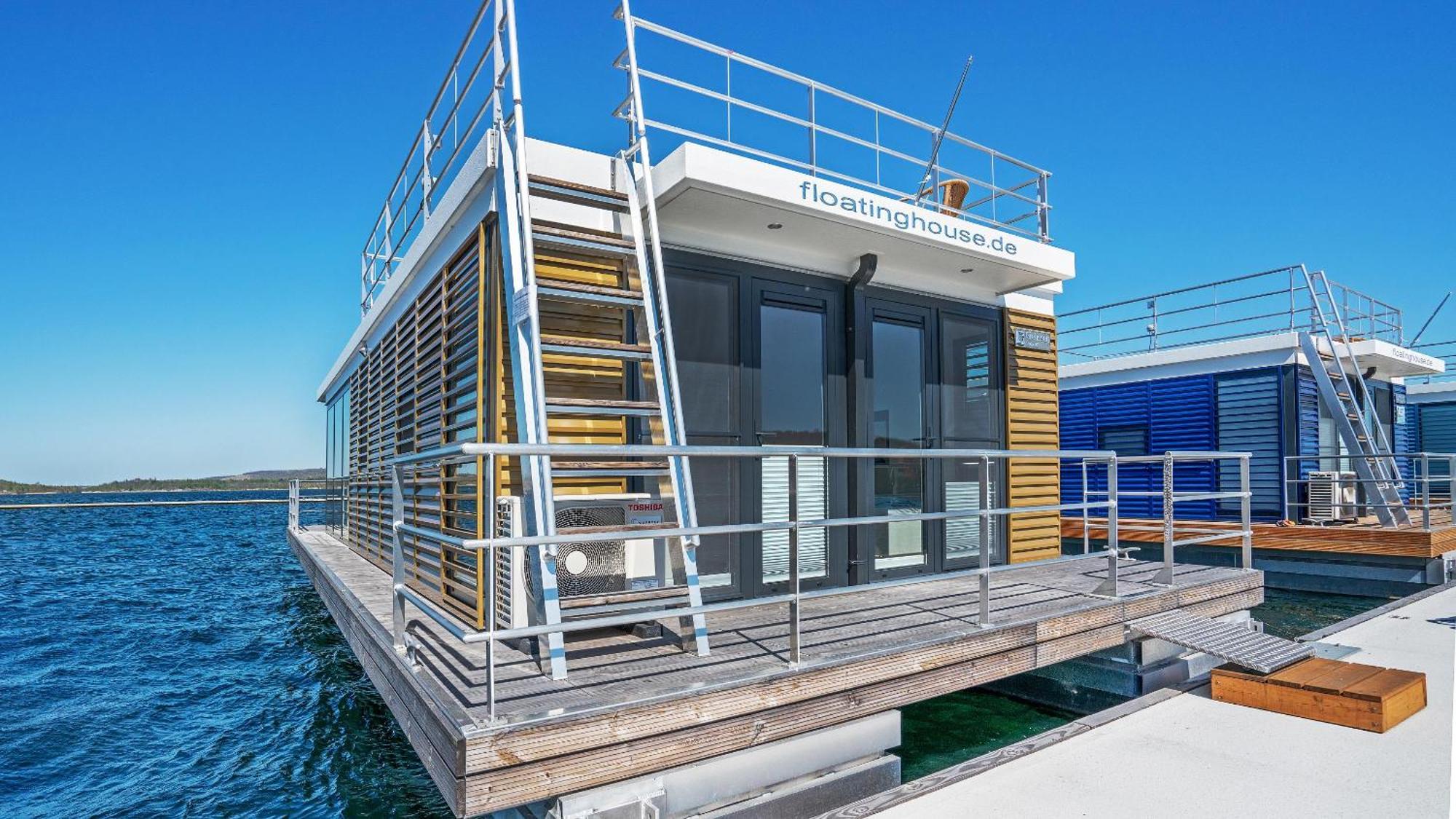 Hausboot Geiseltalsee - Floating House - Well Hausboote - Family & Friends Braunsbedra Exterior foto